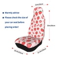 thumbnail image 4 of Yiaed Strawberry Print Car Seat Covers,Universal Auto Seats Protector Fits for Car,SUV Sedan,Truck,Automotive Seat Covers & Accessories(Two packs), 4 of 7