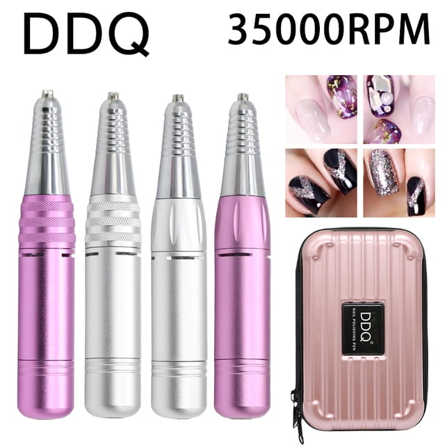 Taladro eléctrico para manicura, máquina portátil con Cable USB, torno para salón de manicura, juego de cortador, pulidor de Gel