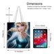 thumbnail image 5 of Frozen: Princesa Elsa Bolso de tela con estampado de lienzo para mujer, bolsa de compras reutilizable y estética, con cremallera interior, regalo para mujer,40*40cm., 5 of 6