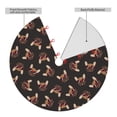 thumbnail image 2 of KLL 48" Christmas Tree Skirt Bulldog with Sunglasses Xmas Tree Skirts Mat for New Year Xmas Holiday Party Indoor Outdoor Home Decoration, 2 of 7