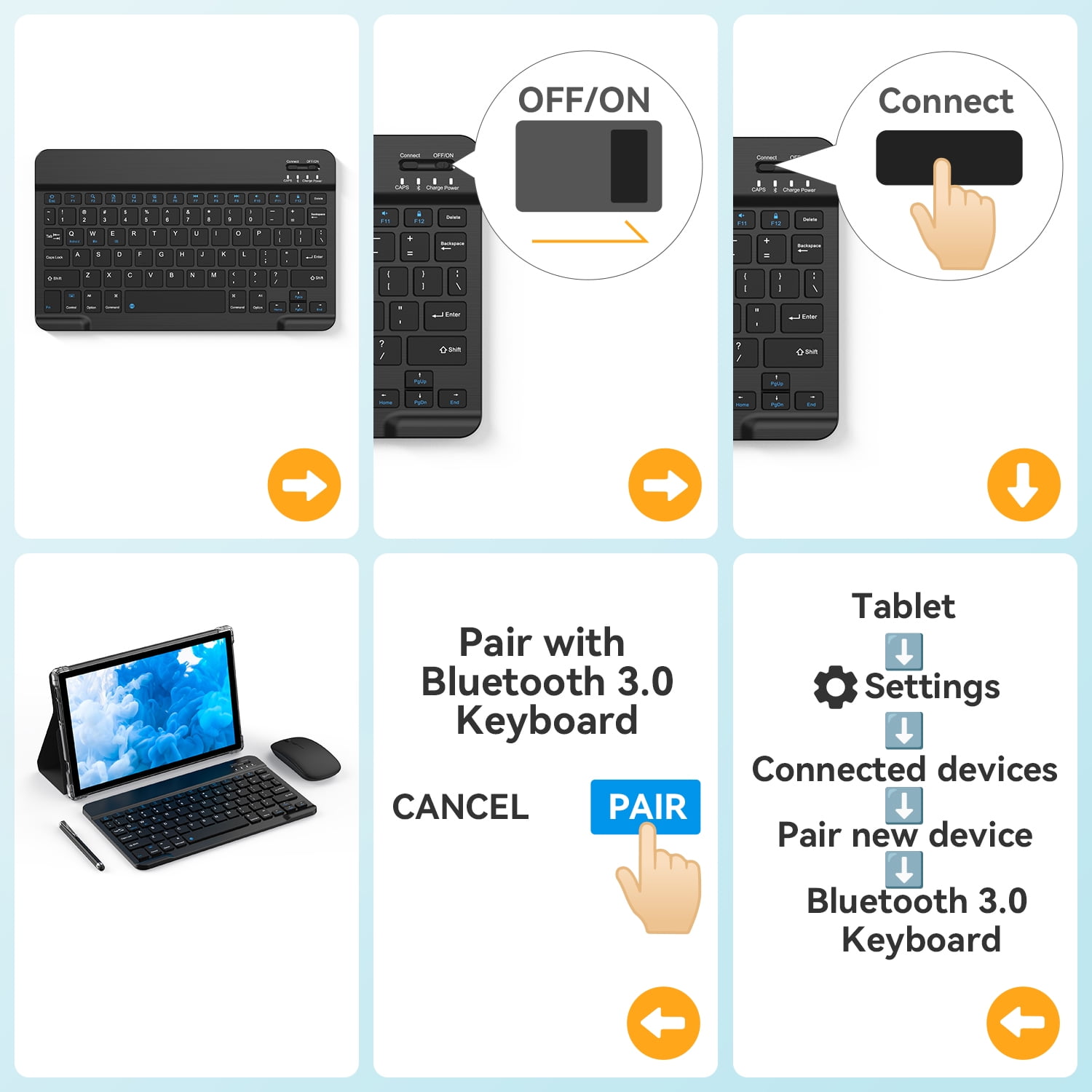 HEADWOLF F6 128GB グレー Headwolf Android 10.1 inch Tablet, Octa Core, 12GB+128GB, 2