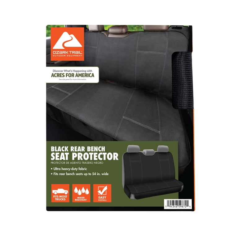 Ozark Trail Heavy Duty Rear Bench Seat Cover, Black photo 6