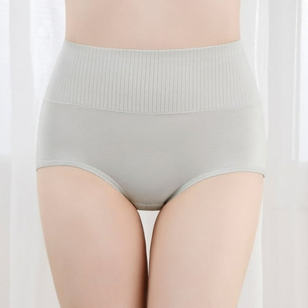 New & Trending  Women s High Waist Underwear  Breathable Cotton  Seamless Design  Comfort Fit  for Daily Wear  Supportive  Undergarments  Womens Plus Size Short Sleeve Tops | Gray 2XL  Sopatenor
