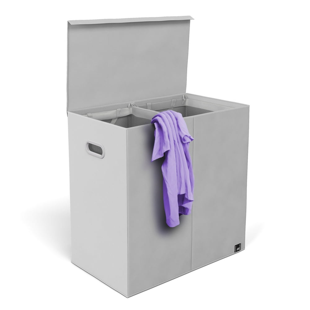 laundry hamper with lid and removable bag