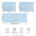 thumbnail image 4 of Dailycode Satin Pillow Case Standard Silk Pillow Cover for Hair and Skin Envelope Closure Baby Blue 20"x26", 4 of 9