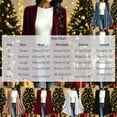 thumbnail image 2 of cocolona Vintage Cardigan for Women Solid Color Long Sleeve Pleated Casual Tops Open Front Flowy Cardigan for Party, 2 of 7
