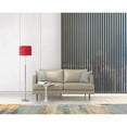 thumbnail image 2 of 63" Steel Traditional Shaped Floor Lamp With Red Drum Shade, 2 of 5