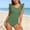 Green, variant on Girls Swimsuit Black 1 Piece Swimsuit Sleeveless Rash Guard Sport Cute Swimwear Bathing Suits 13-14 Years