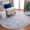 thumbnail image 2 of SAFAVIEH Mirage Jacqueline Floral Area Rug, Navy/Ivory, 6' x 6' Round, 2 of 8