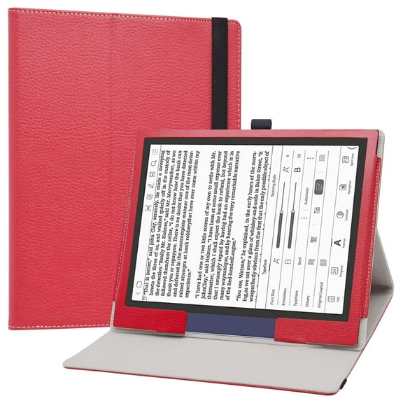 Labanema Compatible with BOOX Note Air 2 Case,BOOX Note Air 2 Plus Case,Folio 2-folding Stand Cover for BOOX Note Air 2 (2021)/BOOX Note Air 2 Plus (2022) 10.3" Tablet,Red