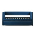 thumbnail image 1 of Lexicon Therese Upholstered Daybed with Trundle in Blue, 1 of 10