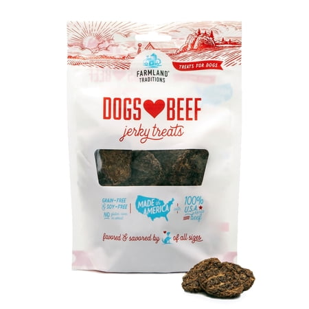 Farmland Traditions Beef Flavor Jerky Treats for Dogs  40 oz.