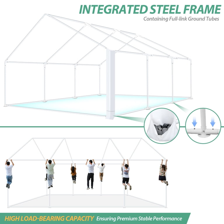 HOTEEL 20x20 Heavy Duty Canopy Tent, Easy Up Commercial Outdoor