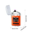 thumbnail image 3 of New Arrivals USB Rechargeable Electric Camping Lighter with 3-Color LED Light | Windproof Flameless Plasma Lighter for Outdoor Adventures | Portable Survival Gear for Hiking & Emergency | 2-Ho, 3 of 7