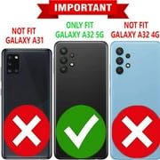 Samsung Galaxy A32 5G Case, [Not fit for Samsung Galaxy A52/ Galaxy A72], With [Tempered Glass Screen Protector Included], STARSHOP Drop Protection Ring Kickstand Cover- Ink Blue