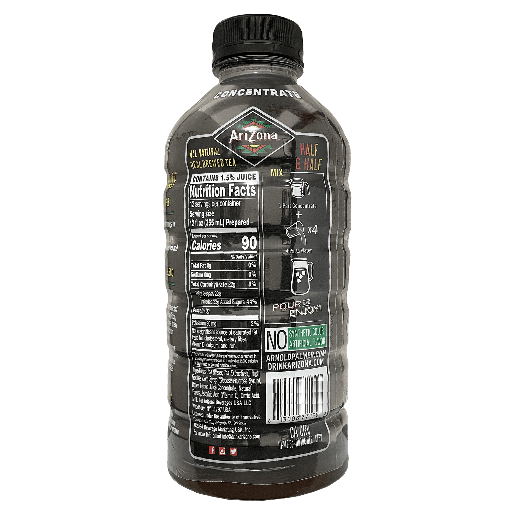 (3 pack) AriZona Cold Brew Concentrate Arnold Palmer 28oz