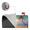 thumbnail image 5 of PHELIKA Beach Tropical Palm Tree Summer 05 Magnetic Mailbox Covers Post Letter Box Cover Standard Size 21"H x 18"W, 5 of 8