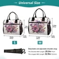thumbnail image 2 of Dragonflies and Flowers Cooler Bag Lunch Bag Soft Cooler Cooling Tote Insulated Lunch Box for Adult Men Women, 2 of 6