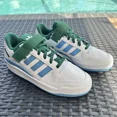 thumbnail image 1 of Ad-id-as Forum Low White Blue Green Men's Athletic Shoes FY6816 Size 11.5, 1 of 6