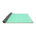 thumbnail image 2 of Ahgly Company Indoor Round Abstract Turquoise Blue Modern Area Rugs, 8' Round, 2 of 4
