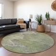 thumbnail image 4 of Dalyn Rugs Machine Washable Indoor/Outdoor Chantille Green 8' x 8' Round Rug, 4 of 7