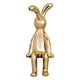 thumbnail image 1 of Figura Decorativa - Forma de Conejo Dorado, 1 of 3