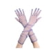 thumbnail image 1 of Guantes largos de tul para mujer INSPIRE CHIC, guantes de malla transparentes de dedo completo para bodas de noche, morado M, 1 of 6