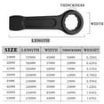 thumbnail image 2 of SEIWEI Single Head Wrench Metric Slogging Ring Spanner for Repairs Machinery Maintenance Work Black (27MM), 2 of 8