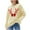 Yellow, variant on Ribbed Sweaters for Women Christmas Elk Cardigan Long Sleeve Crew Neck Cardigans Warm Knit Pullover Tops Loose Casual Sweatshirts Basic Winter Outfits