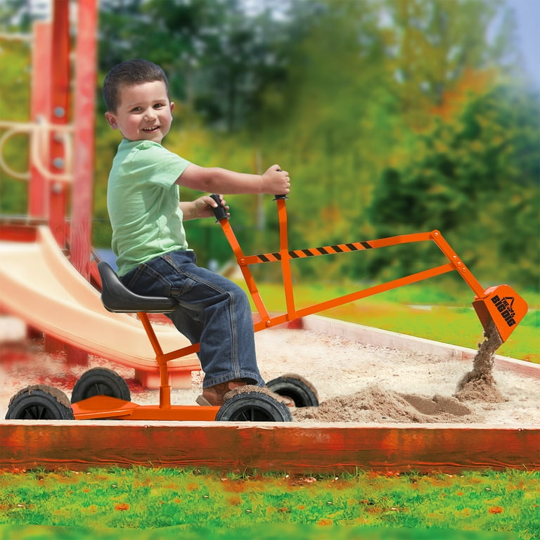 Big Dig and Roll Special Edition Sandbox Digger w 360 Degree Rotation Orange