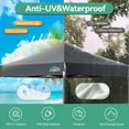 thumbnail image 6 of SANOPY 10x10 Heavy Duty Pop Up Canopy Tent with 4 Sidewalls, Commercial Instant Waterproof Canopy Tent, UV 50+, Upgraded Thickened Hexagonal Legs, Gray, 6 of 8