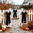 thumbnail image 7 of Satin Bow Wall Hanging, Large Ribbon Door Decor, Elegant Holiday Accent, Adds Soft Sophisticated Charm and Hangs Securely for Door Handle, Wall Mount, and Window Frame., 7 of 7