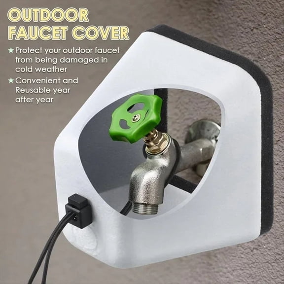 3PCS Faucet Covers for Winter, Winter Insulated for Freeze Protection