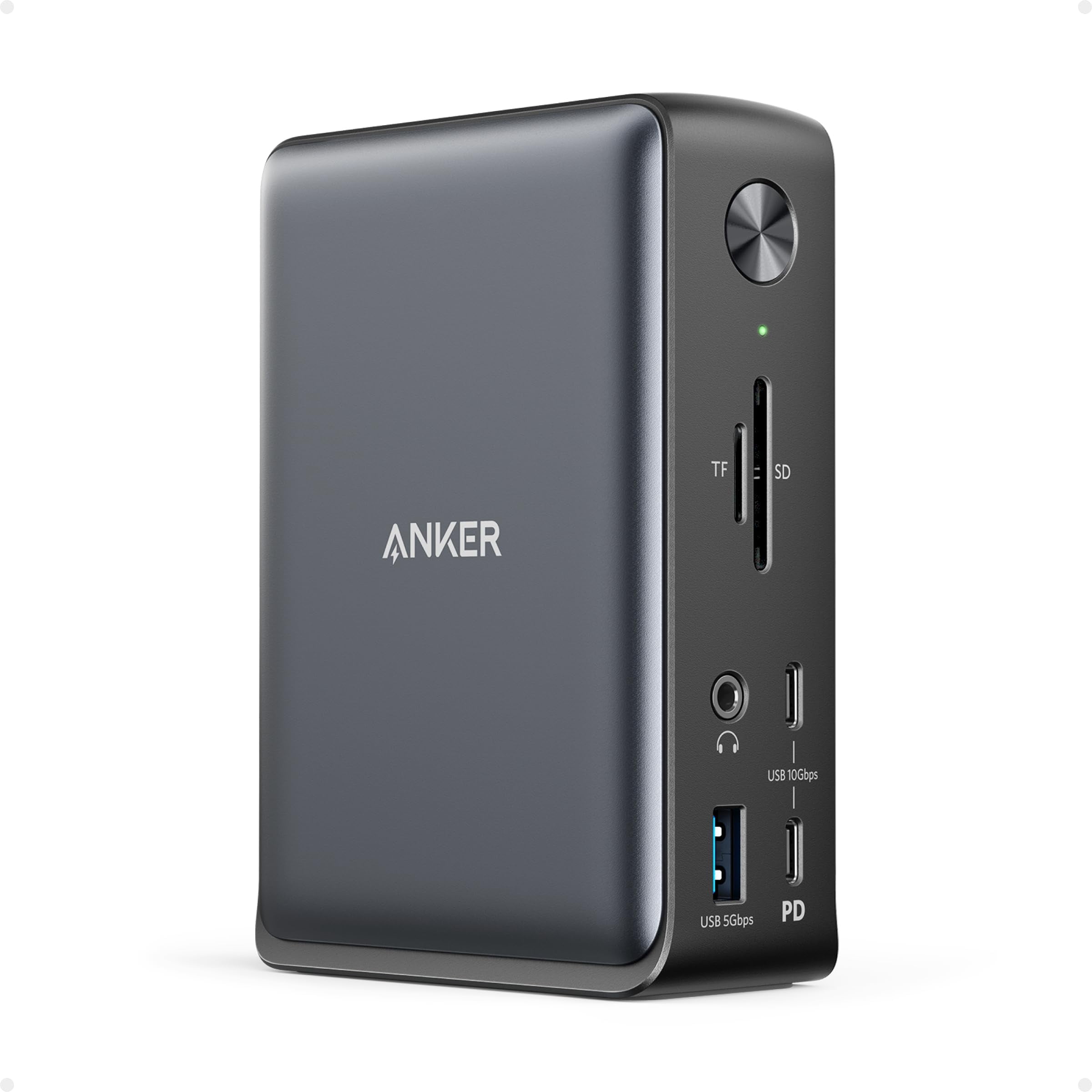 Anker USB-C (10-in-1, Monitor Stand) グレー Amazon.com: Anker USB C Hub, 10-in-1 Aluminum Monitor Stand