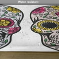 thumbnail image 6 of Ambesonne Colorful Place Mats Set of 4, Skull Celebration, Standard Size, Yellow White Black, 6 of 6
