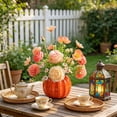 thumbnail image 5 of Faux Silk Flower Centerpiece, Realistic Floral Arrangement With Decorative Vase Maintenance Free Decor, Home Table Display for Bedroom Dining Room Office, 5 of 7