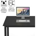 thumbnail image 6 of SogesPower Industrial Rectangle Computer Desk 29.5"H Office Desk Computer Table Sturdy Office Desk Writing Desk, Black, 6 of 7