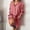 Red, variant on IDALL Long Sleeve Dress,Petite Dresses Women Cotton And Linen Shirt Dress Casual Loose Maxi Dresses Linen Dress,Womens Dresses,Casual Dresses for Women Black Dress L
