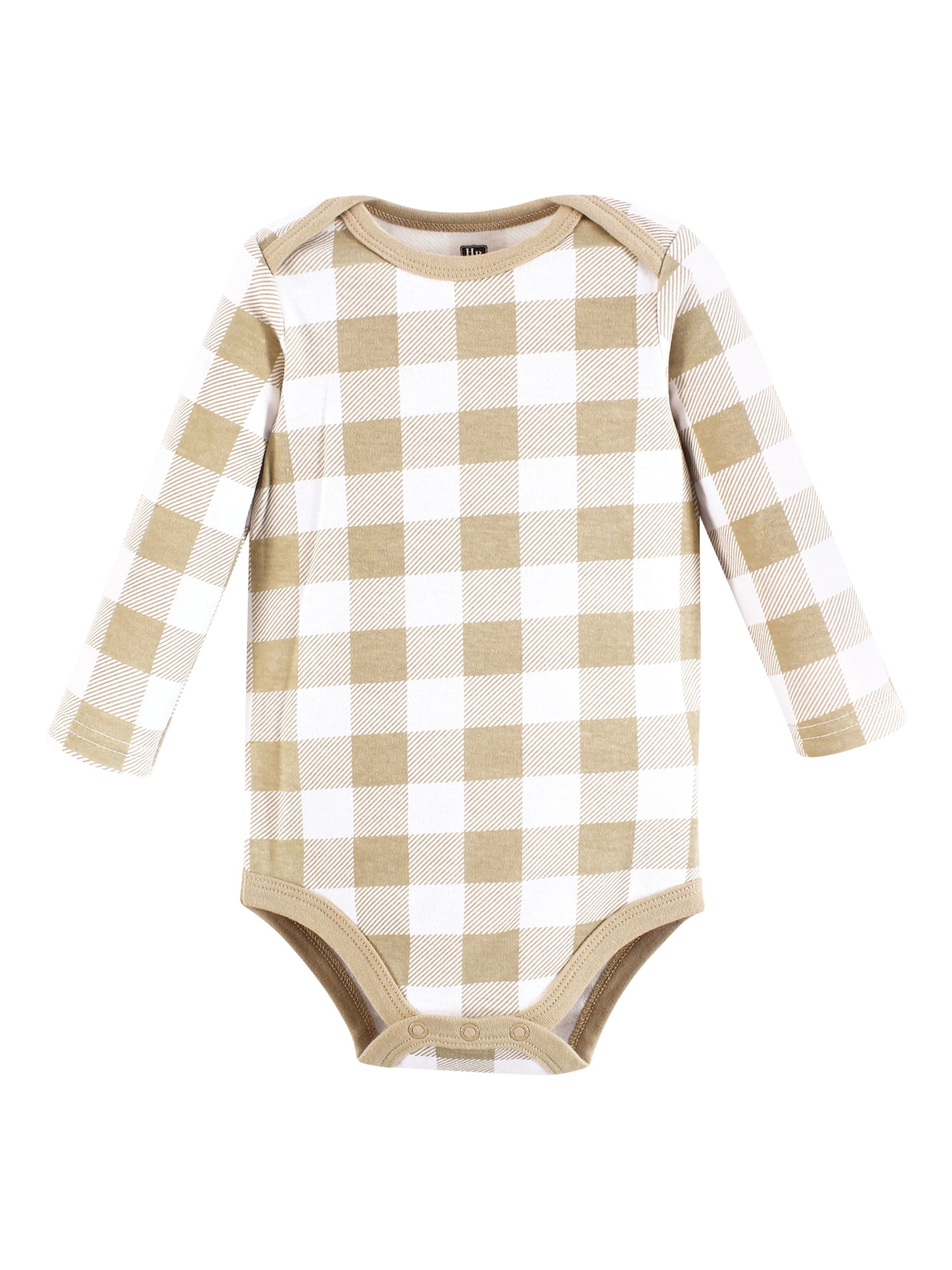 Hudson Baby Cotton Long-Sleeve Bodysuits, 3- Pack, Newborn- 24 Months