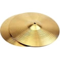 thumbnail image 1 of 1 Piece Hi Hat Cymbals Crash/Ride Cymbal Brass Sturdy Hi-hat Cymbal for Drum Players Percussion Drum, 8-14 Inches, 1 of 4
