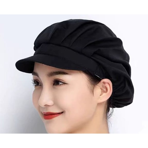 LOLIPPYY 3pcs Chef Caps for Kitchen: Unisex Cooking Hats for Adults - Reusable Food Service Beanies - Catering Hats for Restaurant & Factory