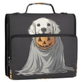 thumbnail image 5 of FORMRS Zipper Binder with Shoulder Strap 2-inch Ring 500 Sheet Capacity File Bag, White Halloween Dog, 5 of 5