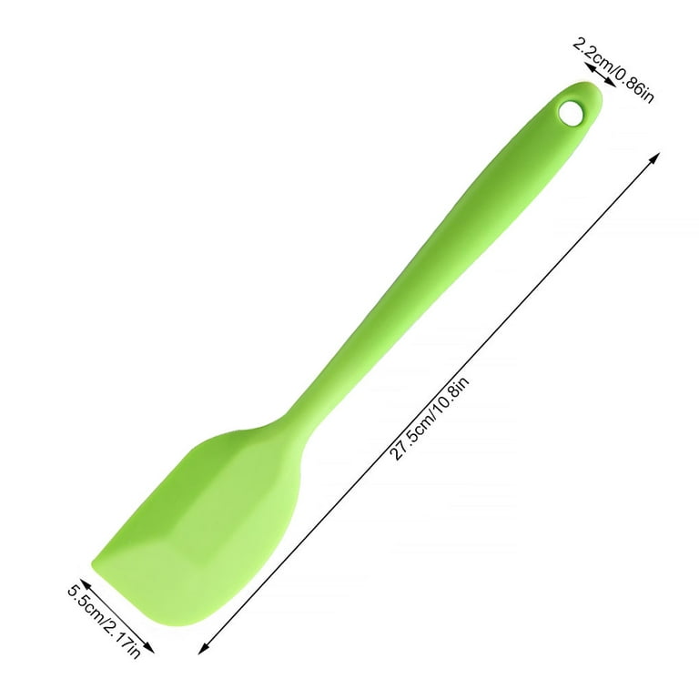 Flexible Bowl Scraper Green Plastic Hand Spatula 1 Pack 