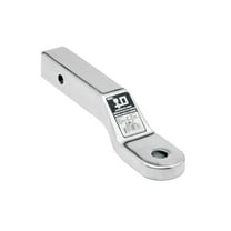 Reese 40381 Polished Aluminum 8,000 lb. Capacity 9-7/8" Boat Trailer Ball Mount with 1" Rise & 2" Drop