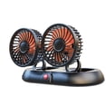 thumbnail image 2 of Portable Car Cooling Fan with 2-Head - 24V Electric Air Cooling Fan,USB Rechargeable Plug,Silent Electric Fan 360° Rotation with 3 Wind Speed Stable Base for Car Truck SUV RV Marine Boat, 2 of 7