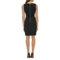 thumbnail image 2 of TOMMY HILFIGER Womens Black Sleeveless Above The Knee Sheath Evening Dress 2, 2 of 2