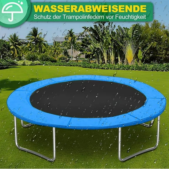 Rkxzt Outer Cover 8ft Trampoline Replacement Pad Round Spring Cover Protective Surround Padding Blue Home Garden