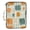 Orange Green on cream Squares, variant on Haosy Accordion File Organizer Zipper Binder 500 Sheet 6-Tab Expanding File Folder Multi-Pocket 1.2 Inch 3 Ring Orange Green on Cream Squares