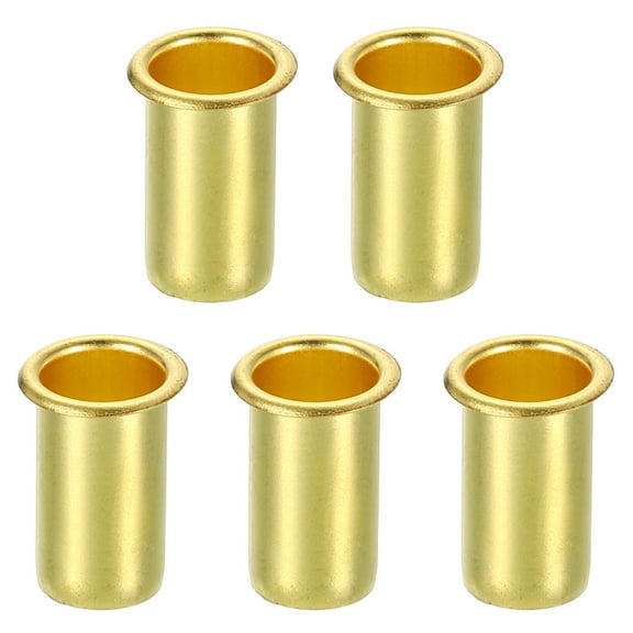 5Pcs Fit for 3/8" Tube ID Brass Compression Fitting, Insert Tube Support Compression Sleeve Fitting, Sleeve Ferrules for Water Oil Air Pipe