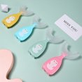 thumbnail image 4 of Matsuzay Silicona Handheld U-Type Baby Cepillo de Cepillo de de entrenamiento Portable Kids Toddlers Limpieza Gadgets Small, Pink Type3 NO3 Matsuzay HA009119-02, 4 of 6